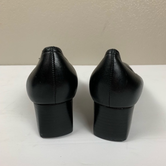 Easy Spirit Black Leather Square Toe Career Shoes - Picture 7 of 9